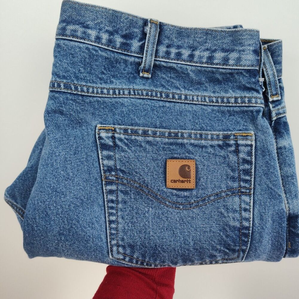 🔥🔥🔥VGC - Carhartt men's jeans, 38 x 30, straight leg, medium wash denim🔥🔥🔥 - Picture 7 of 8